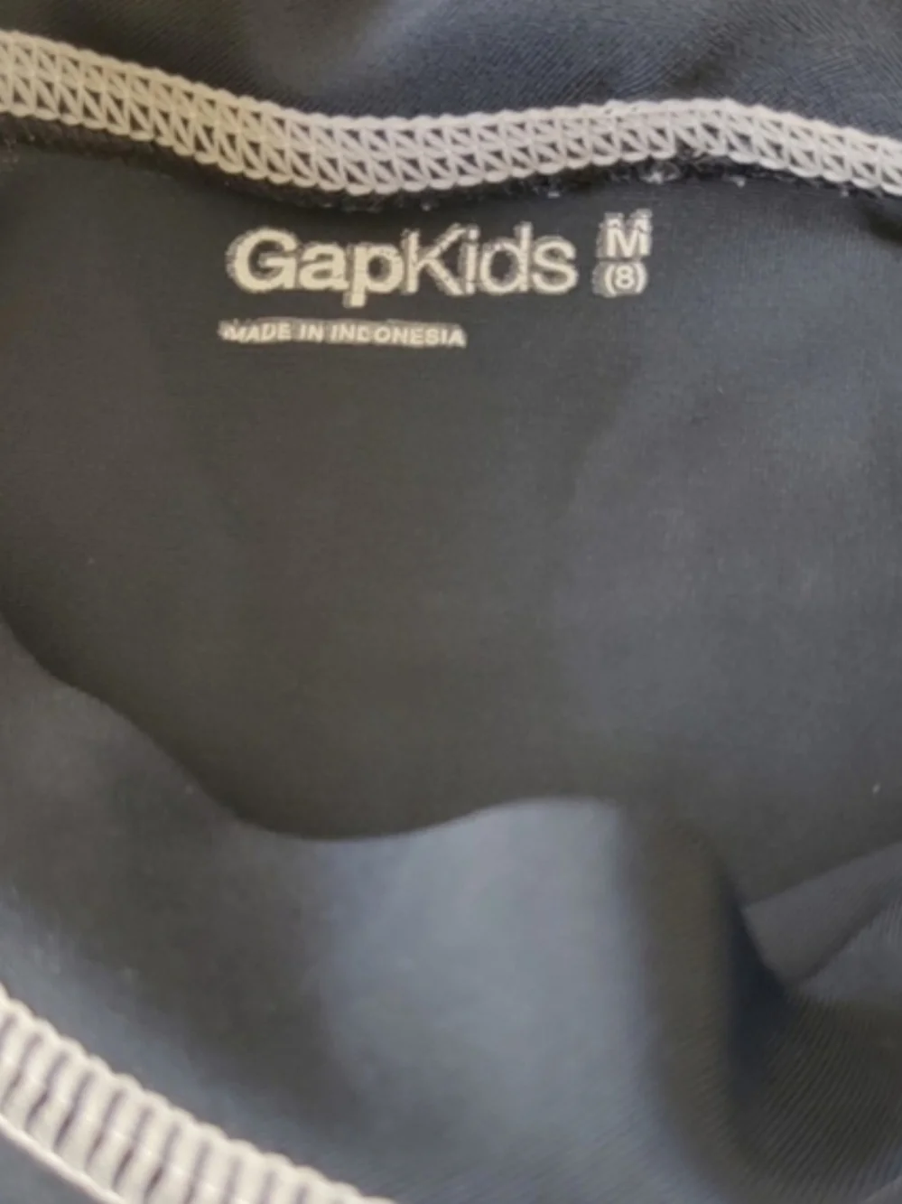 Gapkids Boys Navy Skull Swim Rash Guard Short Sleeve Shirt Size M(8)